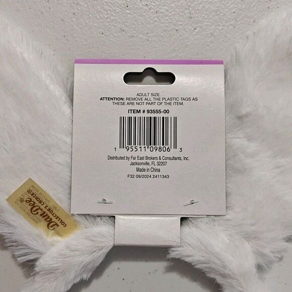 New DanDee Easter Bunny Ears Headband 8 Lot White Blue Plush Gingham Plaid NWT - Picture 9 of 14